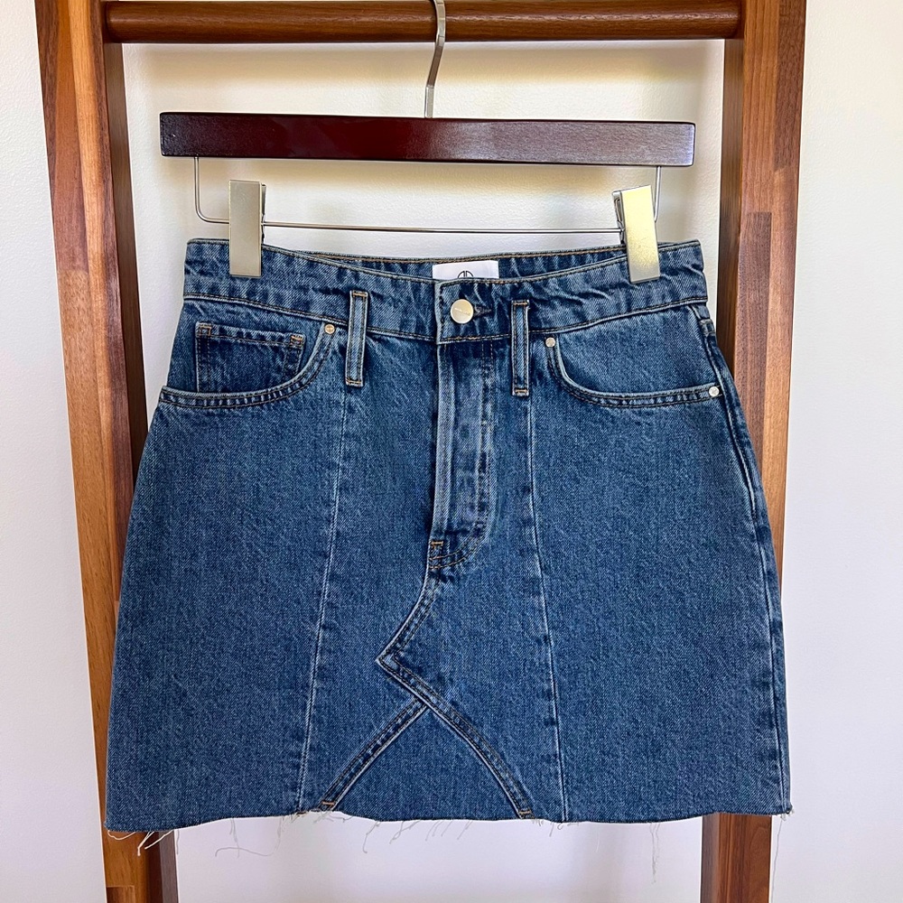 ANINE BING
Blue Connie Mini Skirt in size 26